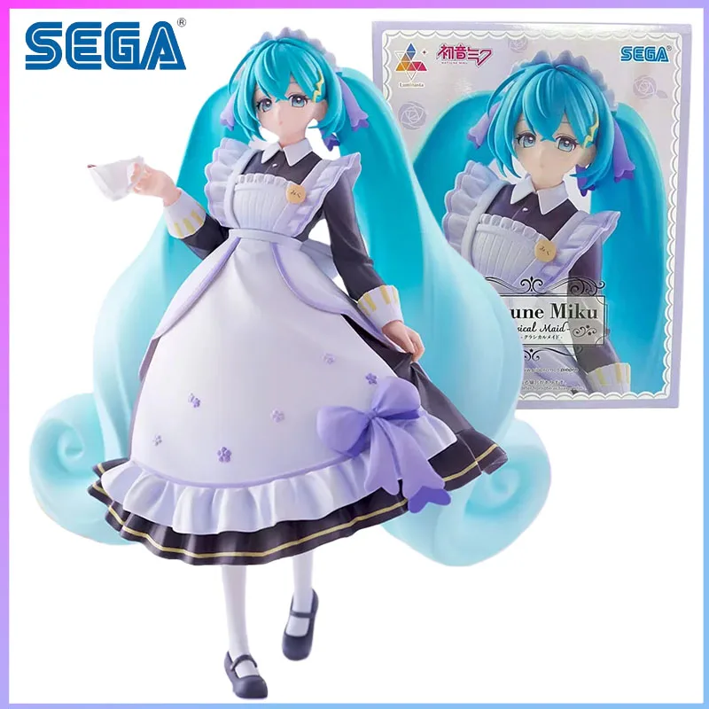 SEGA In Stock Hatsune Miku Classical Maid in stock Model kit  original garage kit Gifts Toys Model Model toys Model decoration