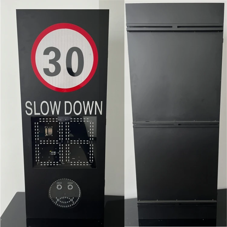 Solar Power Sign Peed Warning Radar Detective Sign Narrow Wave Radar Speed Display Traffic Flashing Speed Radar Sensor