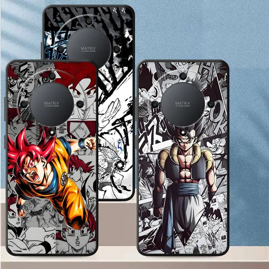 Funda Vegeta de cómic Dragon Ball para Honor X6 X7 Magic5Lite 200 400 Lite X5b X9a 70 90 8X X8 funda de teléfono suave negra