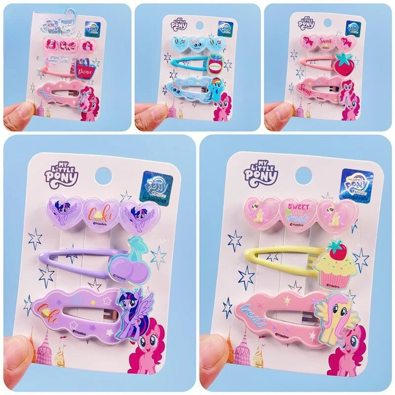 

Pony Baoli Hair Accessories Purple Yuet Biki Rainbow Dash Princess Hairpin Baby Broken Hairpin Cute Bangs Clip