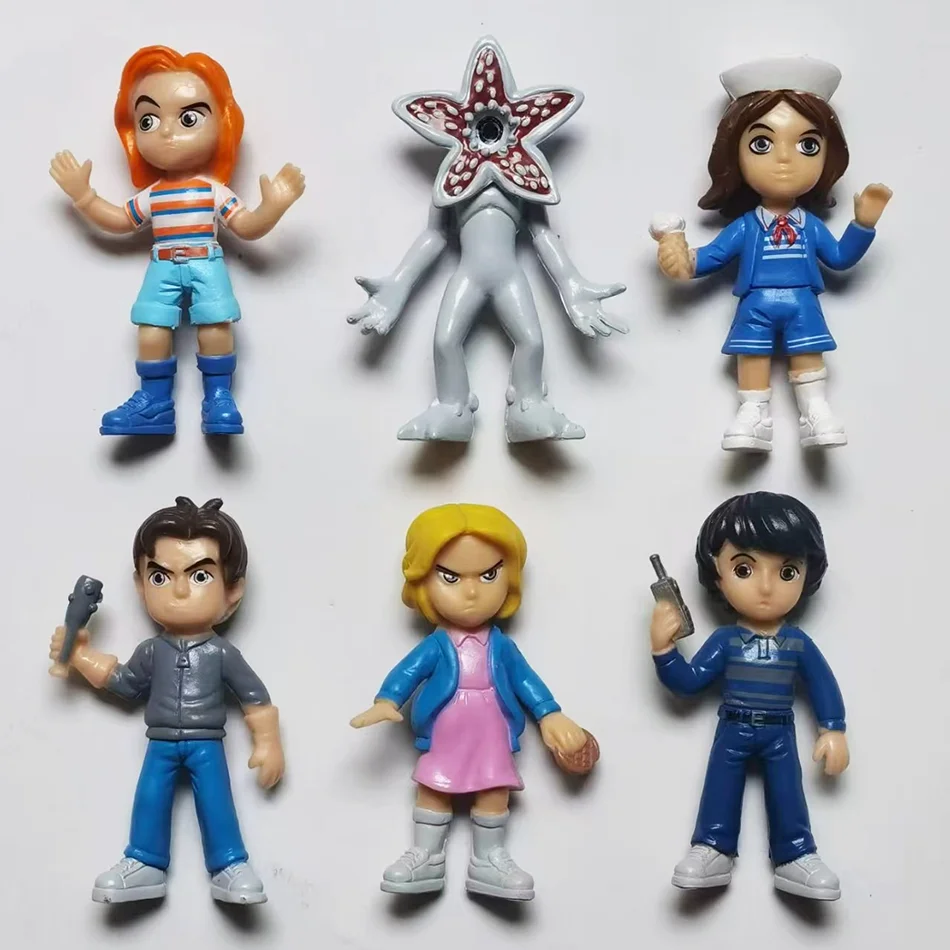 Nieuwste Periferie Demogorgon Elf Dustin Barb Steve Action Figure Model 6 stks/set Collectie Speelgoed voor Kinderen Gift