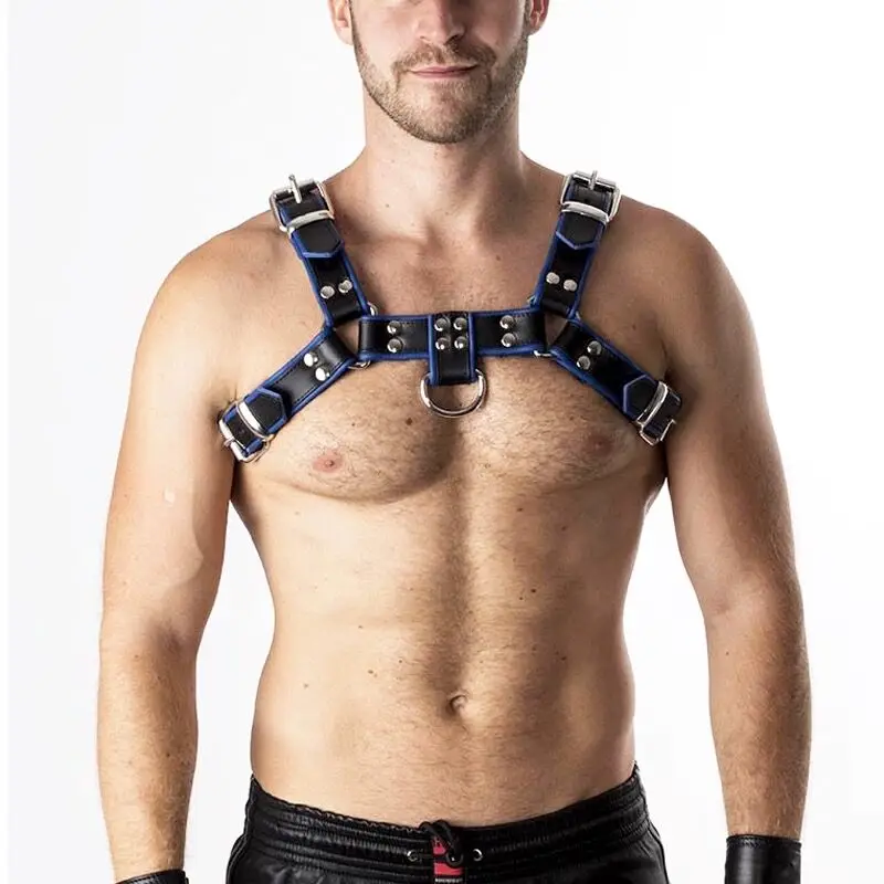 

Harness Gay Men Sexy Costume Leather Harnais Fetish Men Harness Chest BDSM Bondage Sex Belt Sissy Men Lingeries Bdsm Top