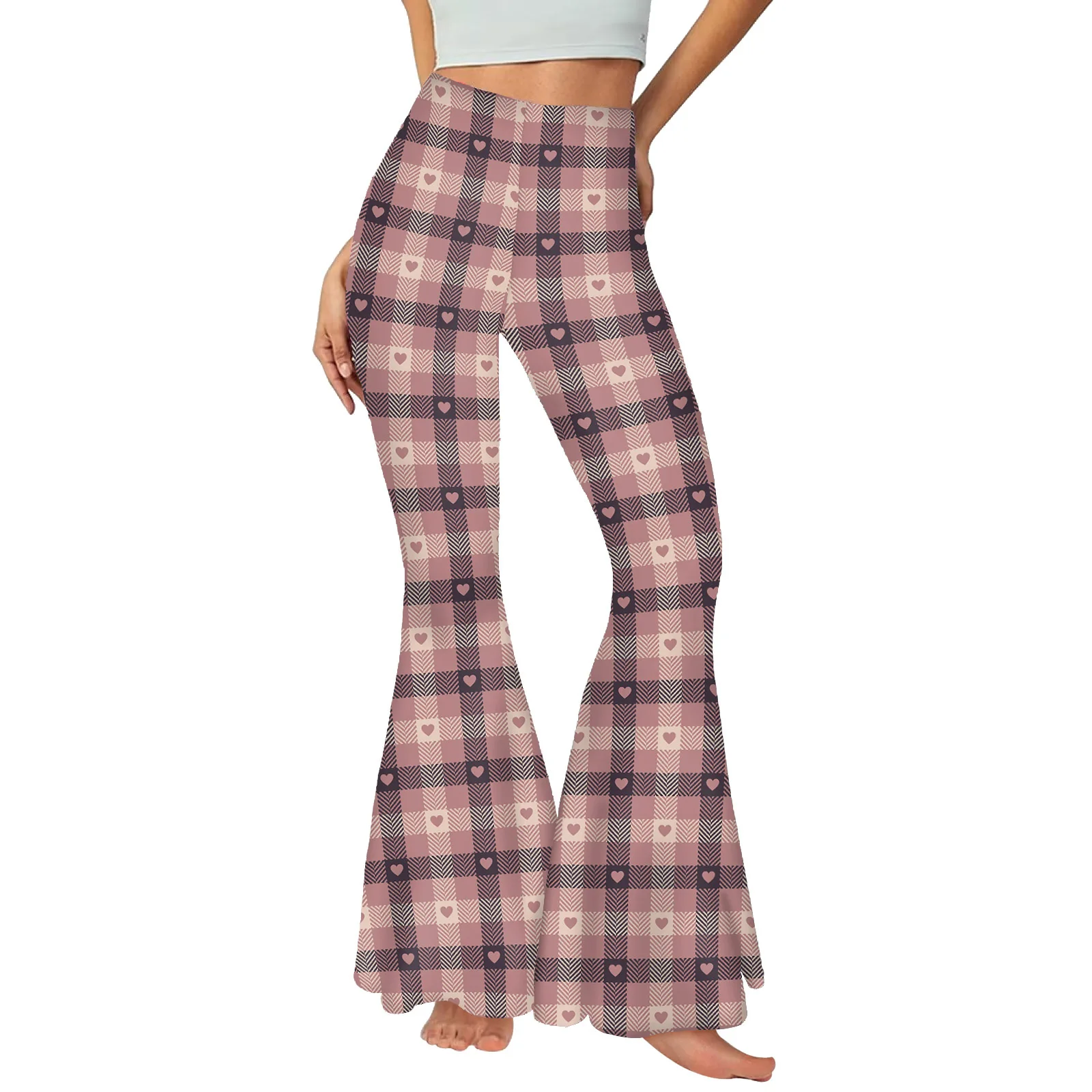 [أنت سريتي] Y2k سراويل مضيئة عالية الخصر واسعة الساق سراويل نسائية مرنة غير رسمية ملابس الشارع الشهير سراويل رياضية مرقعة قيعان