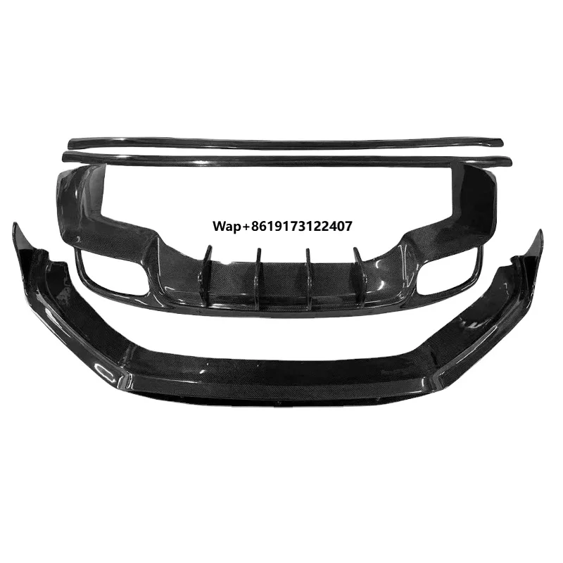 For  Pamela Car 971 Carbon Fiber Front Lip Front Shovel Side Skirt Rear Lip Rear Diffuser Complete Vehicle Kit