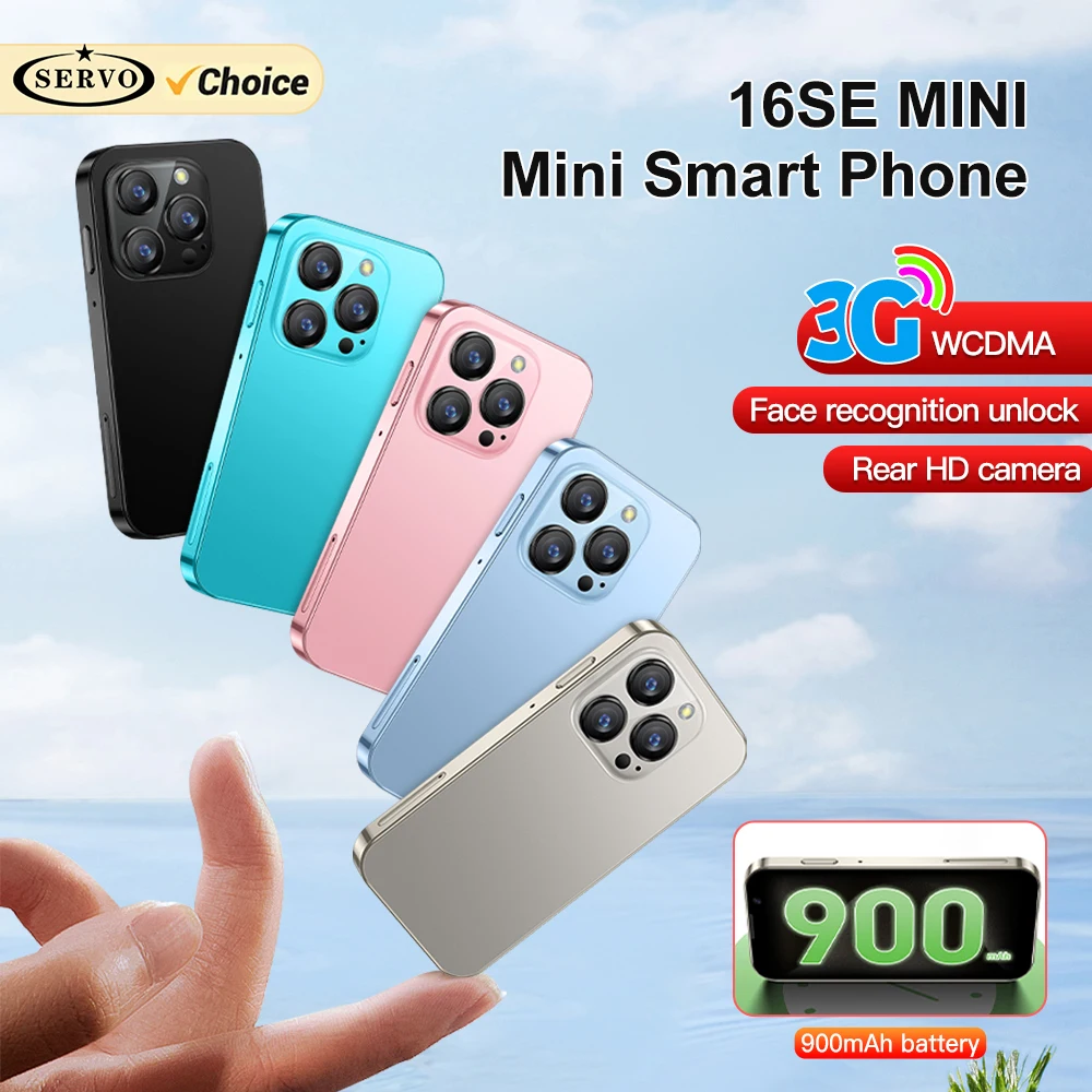 SERVO 16SE Mini Smartphone 16GB ROM Android 9.0 Wifi Dual SIM Standby Play Store 3G WCDMA 3.0