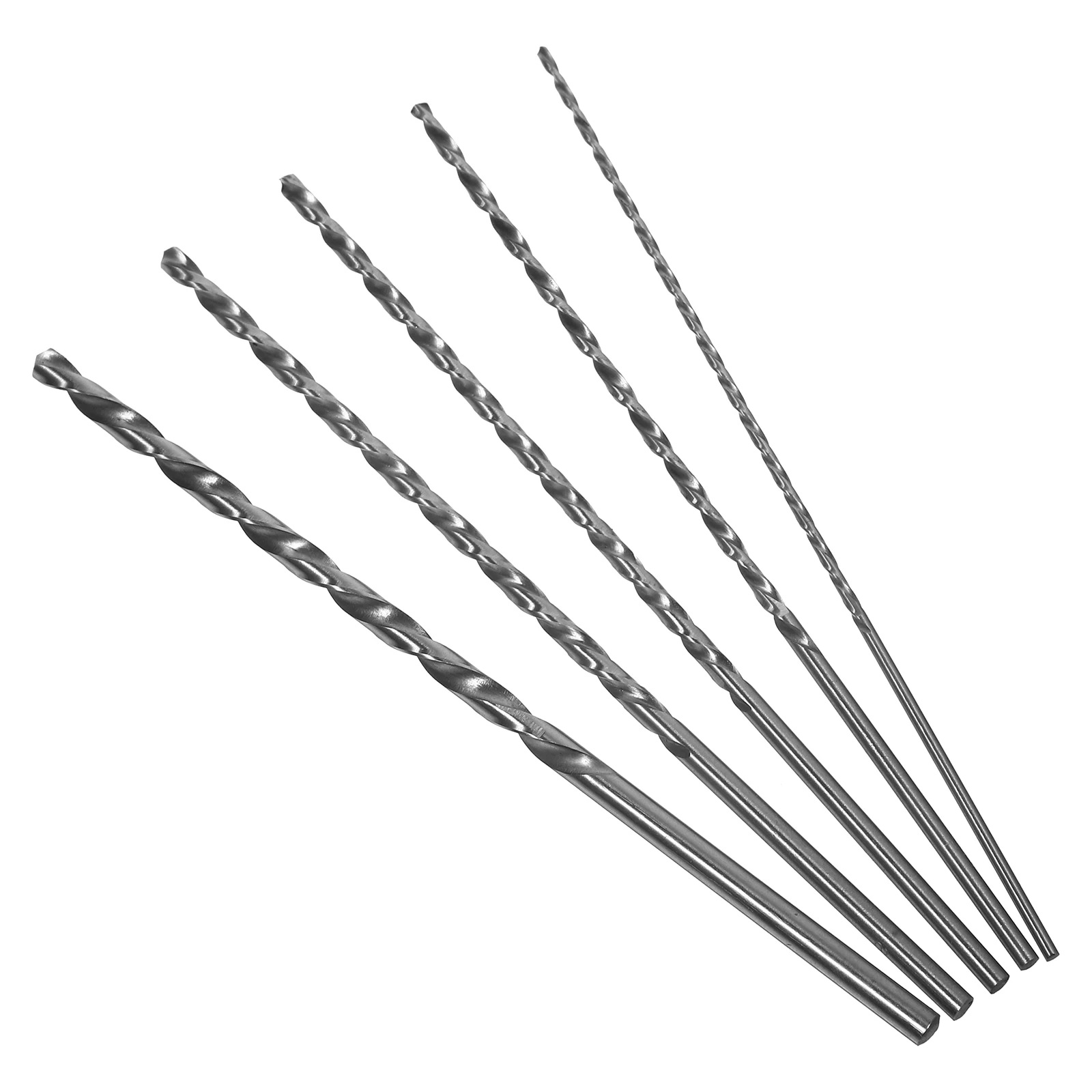 

5Pcs Titanium Coated Straight Shaft Drilling Drill Bits Set Small Cutting Resistance for Plastic