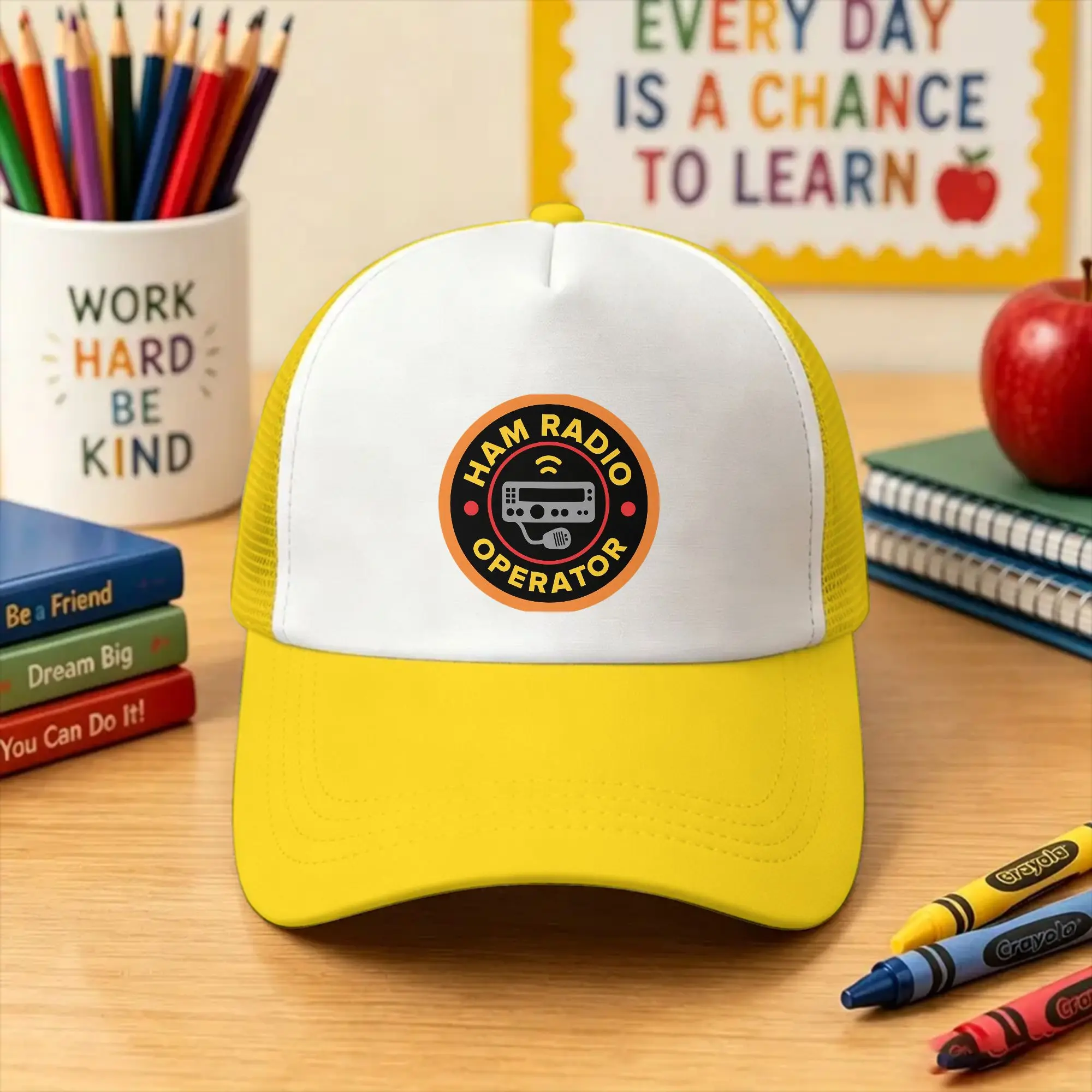 Summer Sun Hats Amateur Ham Radio Operator Decal  Baseball Cap Sun  Sun-Proof Trucker Hat Unisex Men Outdoor Gym Baseball Caps