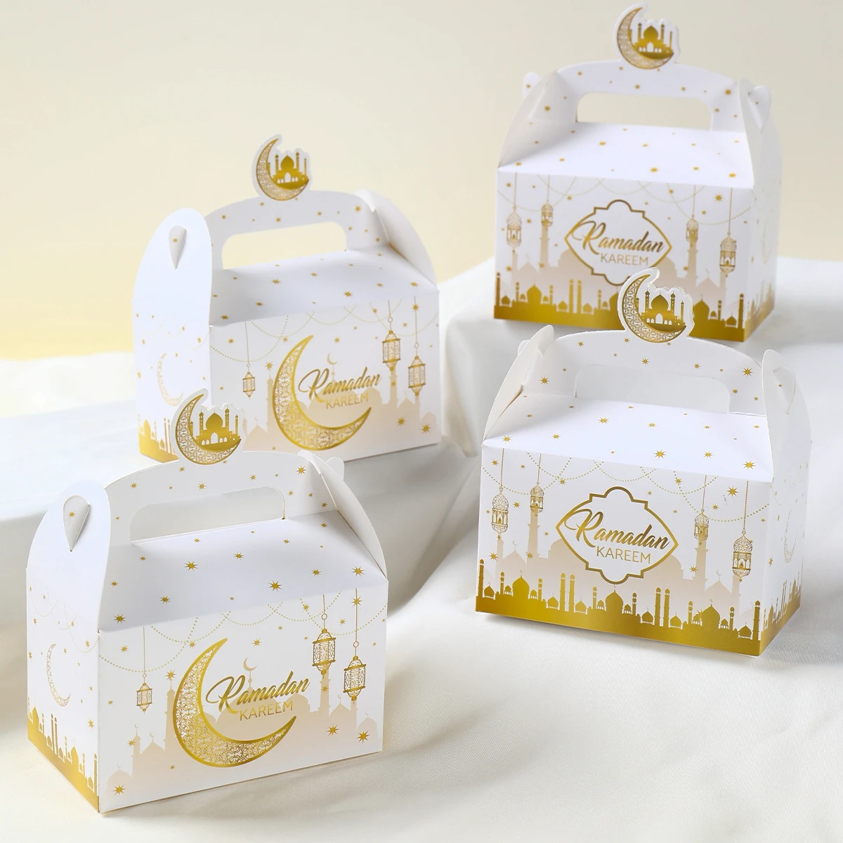 

Ramadan Decoration 2024 Gift Bag EID Mubarak Decor For Home Candy Box Ramadan Kareem Islamic Muslim Party Eid Al-Fitr Gifts Bags