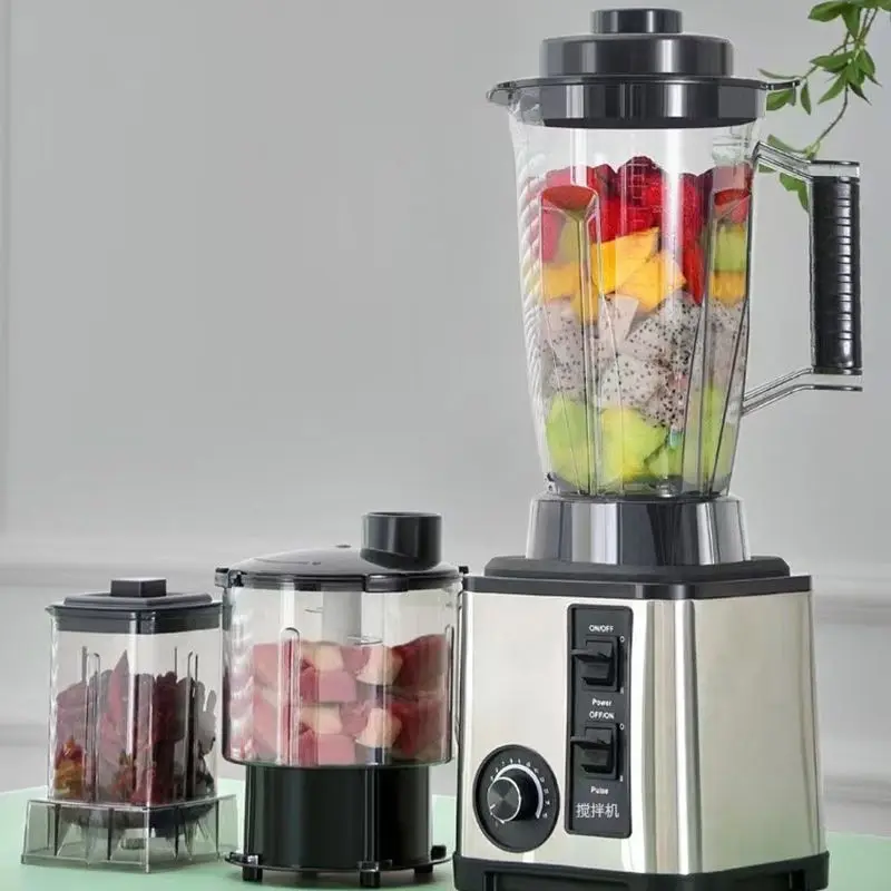 Commercial Three In One Blender Juicer Set European Standard Export Integrated Mixer Juicer
