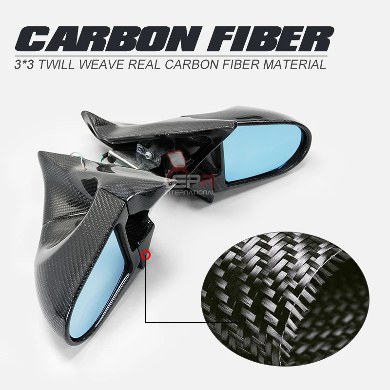 ステージア C34 M34 エアロ カーボンファイバー ドアミラーカバー 新品