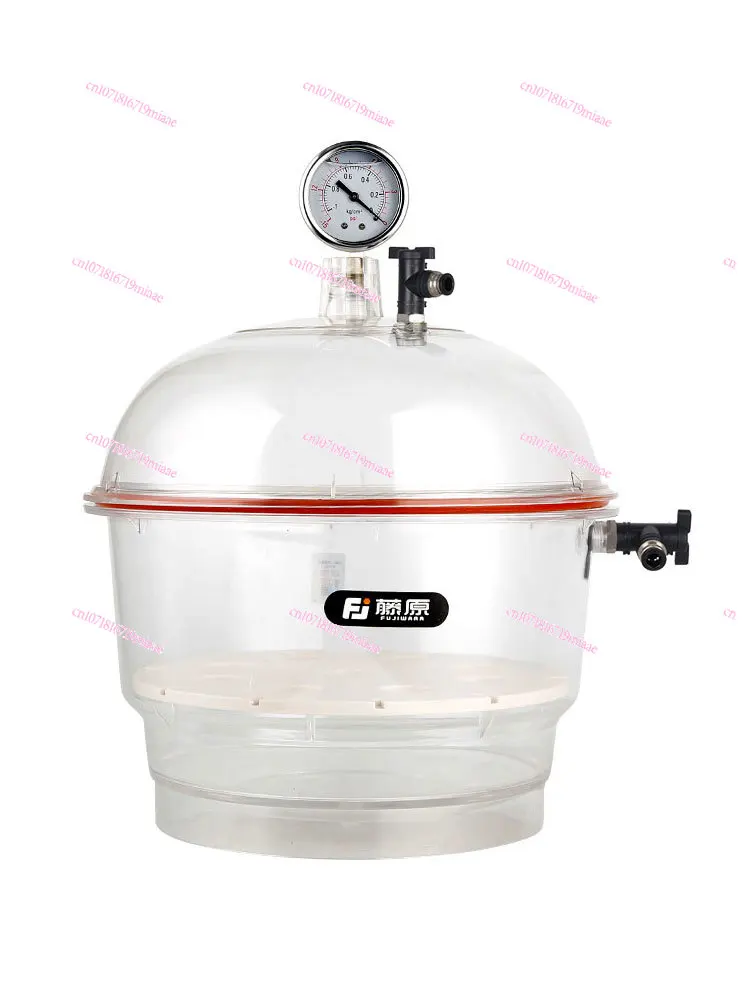 

Fujihara Vacuum Dryer Laboratory Transparent Vacuum Drying Kettle Double Valve with Pressure Gauge Plastic Drying Vessel