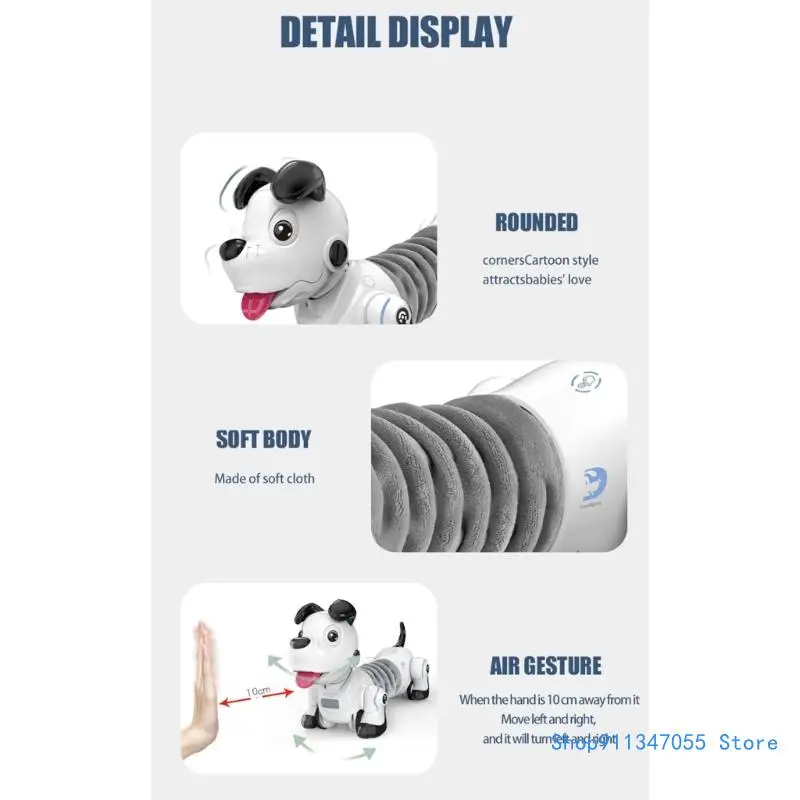 Interactive Robot Dog Toy Stunt Dog Robot Dachshund Electronic Pet Dog Drop shipping