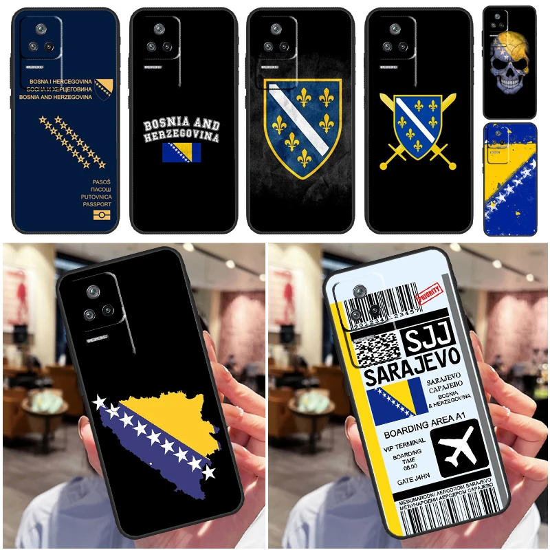 Bosnia Flag Case For Xiaomi 13 12 Lite 12X 11T 12T Pro Cover For POCO F5 X5 X3 Pro X4 F4 GT F3 C40 M5s