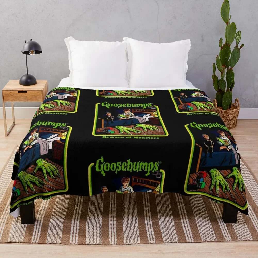 Goosebumps Bedtime Retro Scary Throw Blanket decorative wednesday cosplay anime Blankets