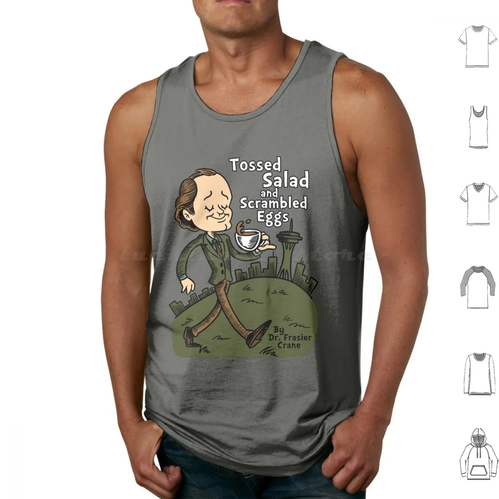 Tossed Salad And Scrambled Eggs Tank Tops Vest Sleeveless Frasier Frasier Crane Seuss Green Eggs Seattle 90S Nineties