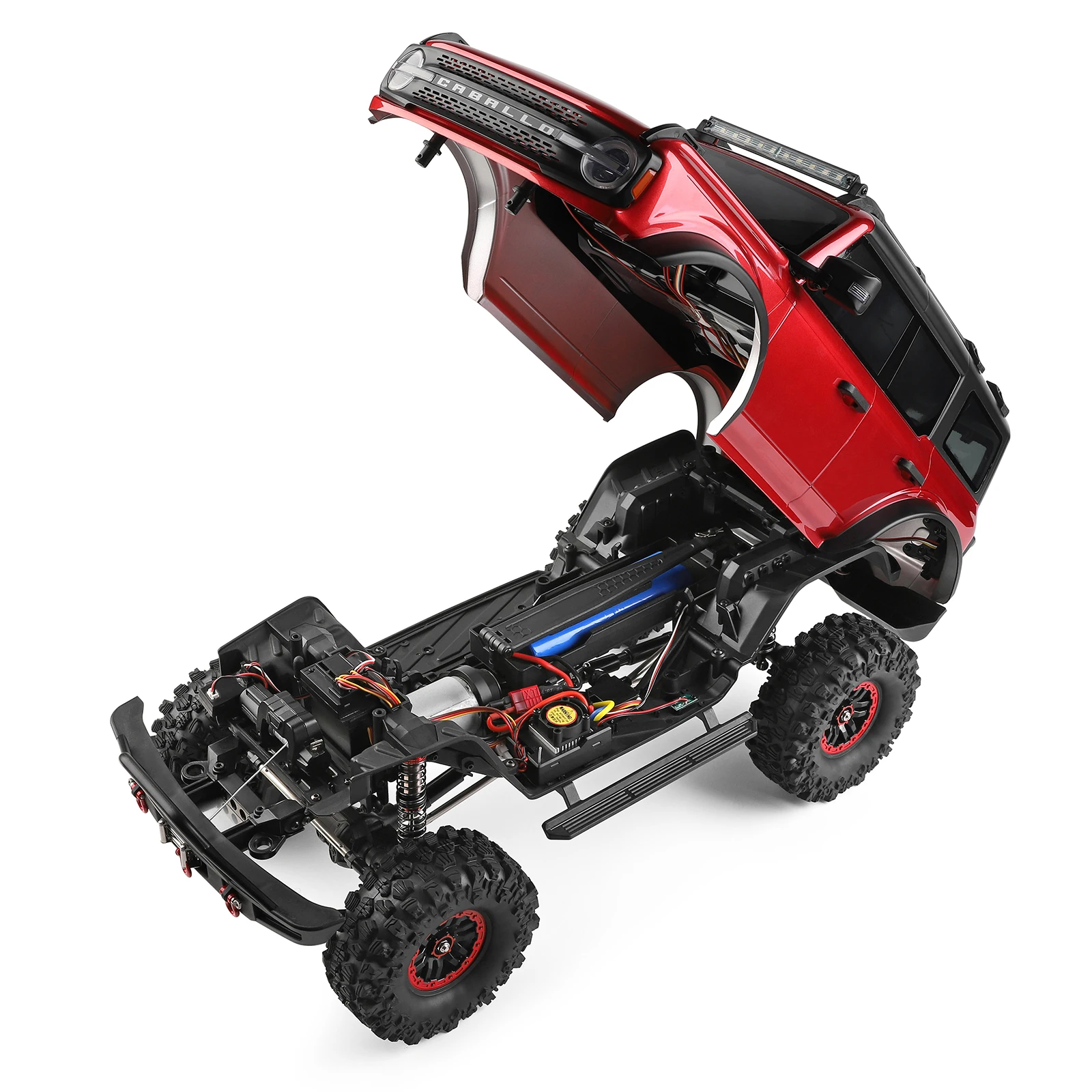 Wltoys 104020   RTR 1/10 2,4G 4WD RC coche Rock Crawler todoterreno camión de escalada completamente proporcional luz LED vehículos modelos Juguetes