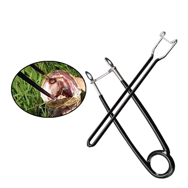 2Pcs/Set Fish Mouth Opener +Jaw Spreader Carp Trout Bass Lock Hook Remove Tackle