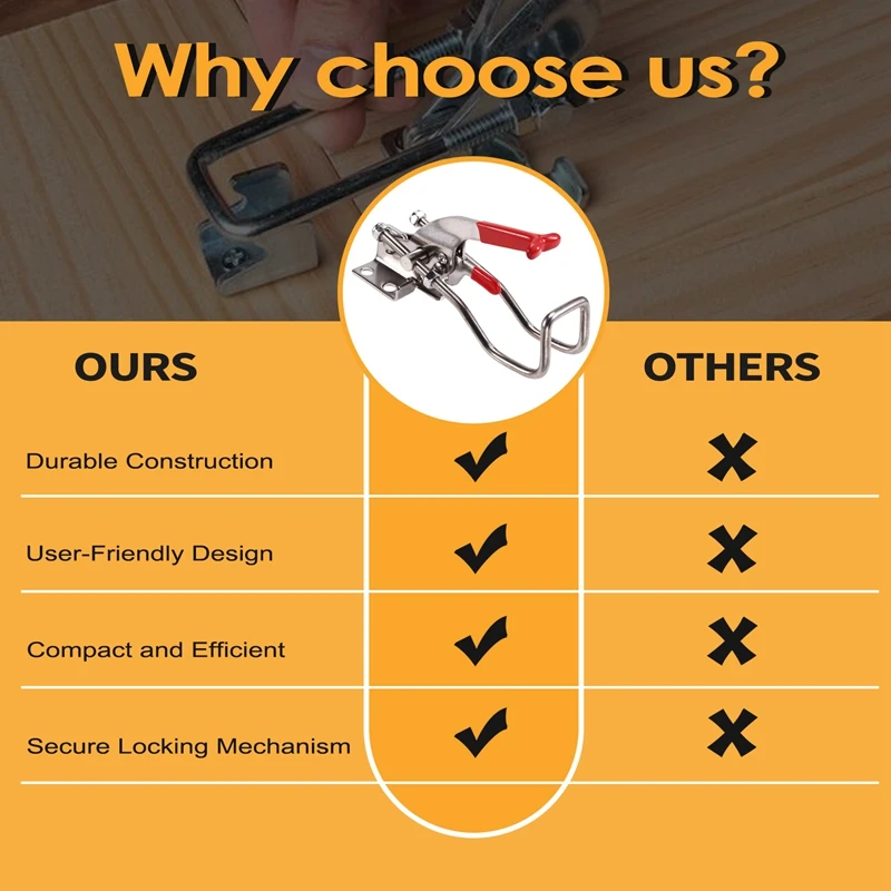 Замок с пряжкой, Т-образная ручка из нержавеющей стали 304, быстрое крепление, регулируемый зажим, пряжка, горизонтальное крепление, дверной болт, зажим