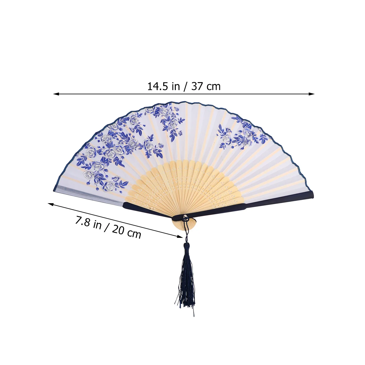 Ornament Fan Creative Foldable Classic Chinese Style Dance Home Decor Unique Design Durable Long Lasting Good Gift Photo Props
