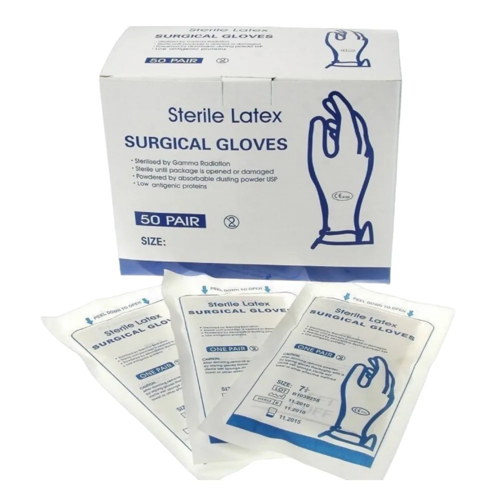 

Disposable Powder Latex Free Protective Gloves Single Use Medical Grade Home Camping Surgical Examination 7.5 Non Sterile