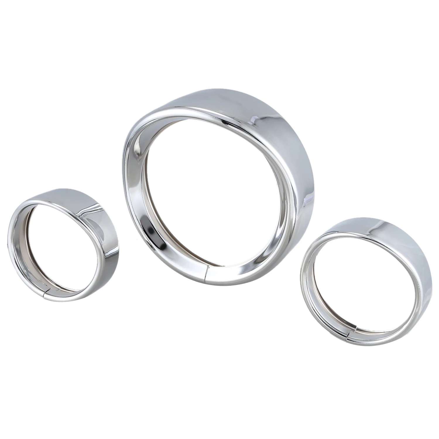 אופנוע 7 אינץ + 4.5 אינץ פנס Trim טבעת מגן סגנון עבור סיור כביש המלך אלקטרה Glide Softail Fld/flh אופנוע