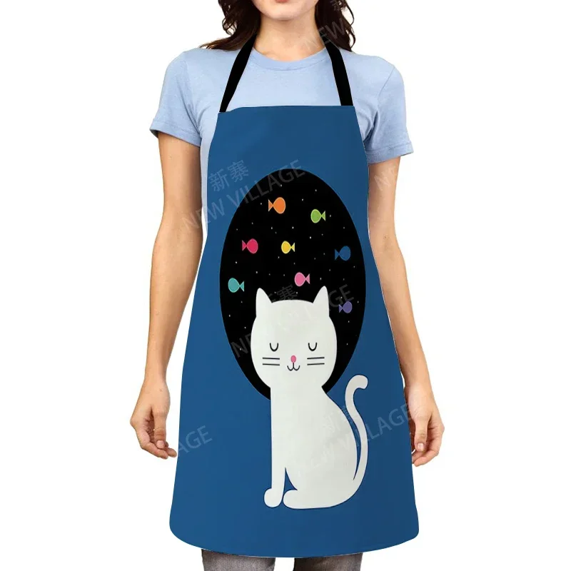 Cartoon Aesthetic Women kitchen apron kids original Children Waterproof girl princess waiter work apron oil proof kawaii cute