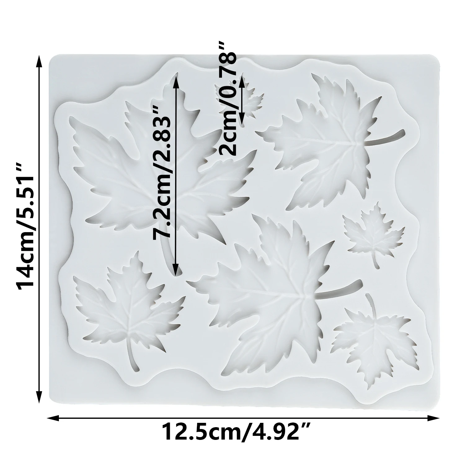 Leaf Silicone Molds Fondant Cake Decorating Tools Cupcake Topper Chocolate Candy Sugar Craft Gum Paste Polymer Clay