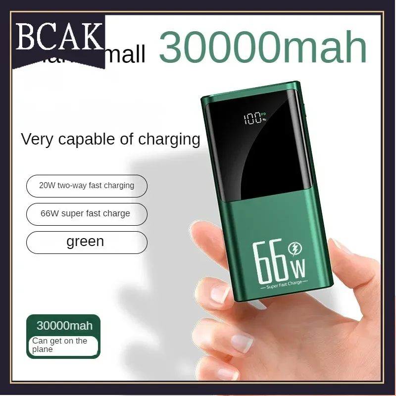 

BCAK Style 200000 MAh 30000mah Mobile Power 100000mah Business Metal Plastic PD Fast Charging Mobile Phone Charging Treasure