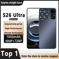 Original S26 Ultra 16G+1TB 7.0 inch telephone Android 13 smartphone 48MP+72MP 7000mAh 5G Android phone 10 core Unlocking machine