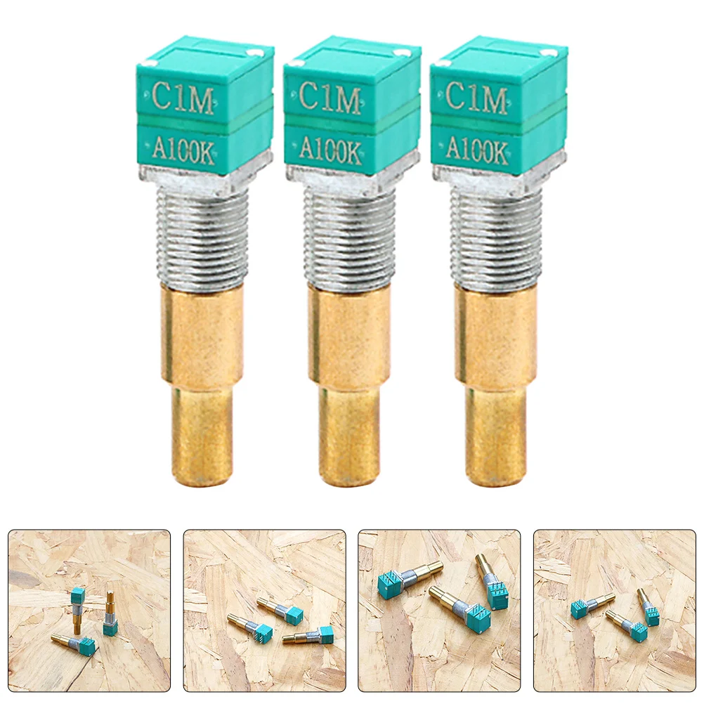 

3pcs Guitar Potentiometer Volume Control Audio Potentiometer Kit For Electric Guitar Repair Replacement Parts Short Split Shaft