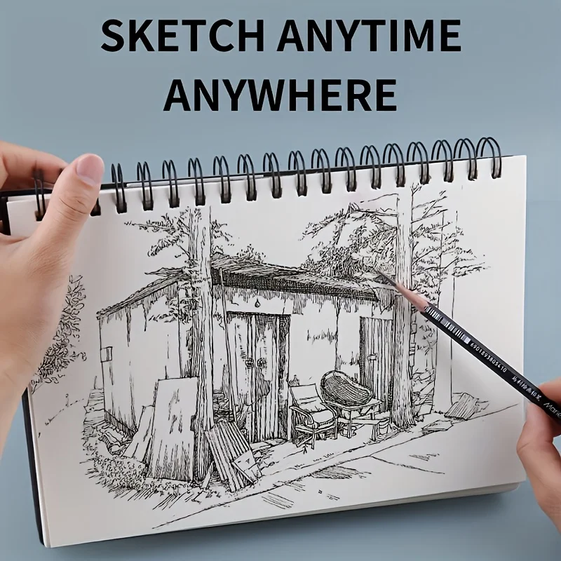 Книга для рисования Мари, 30 листов, 98 фунтов/160 гSM, блокноты для рисования и письма, в спиральном переплете с твердой обложкой, альбом для рисования для взрослых