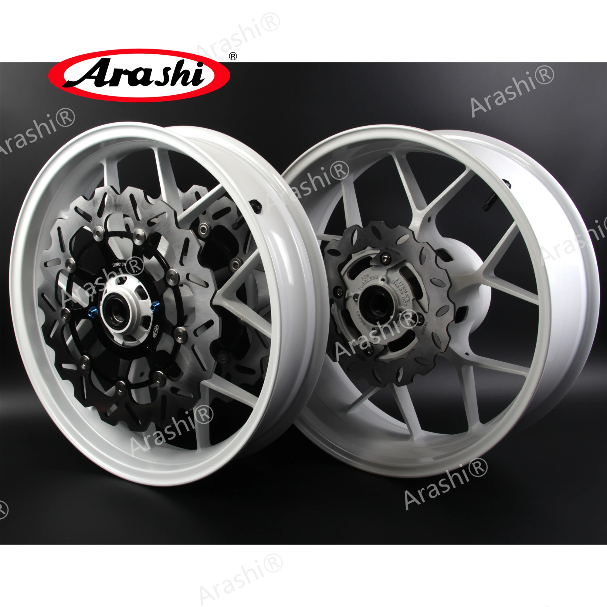 ARASHI For HONDA CBR600RR 2007 - 2017 Front Rear Wheel Rim OEM Aluminum Wheels Hub Brake Discs Rotors CBR 600 RR 2012 2013 2014