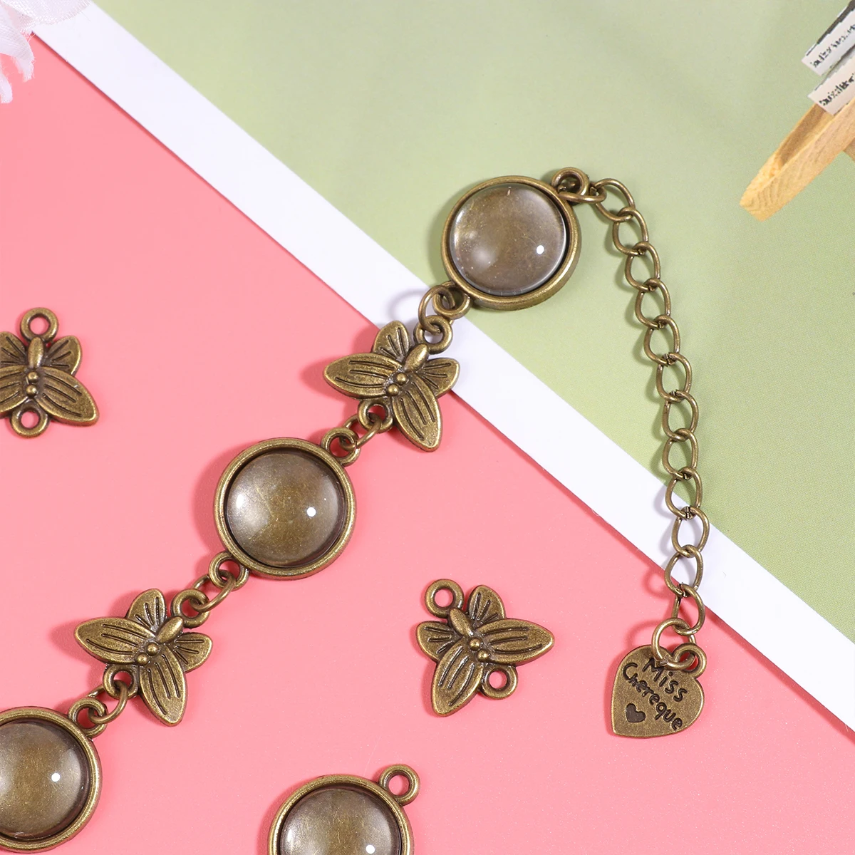 

5PCS Bracelet Embryo Bulk DIY Alloy Pendant Charms Jewelry Craft Kit Diy Charm Pendant Set Retro Special Gifts