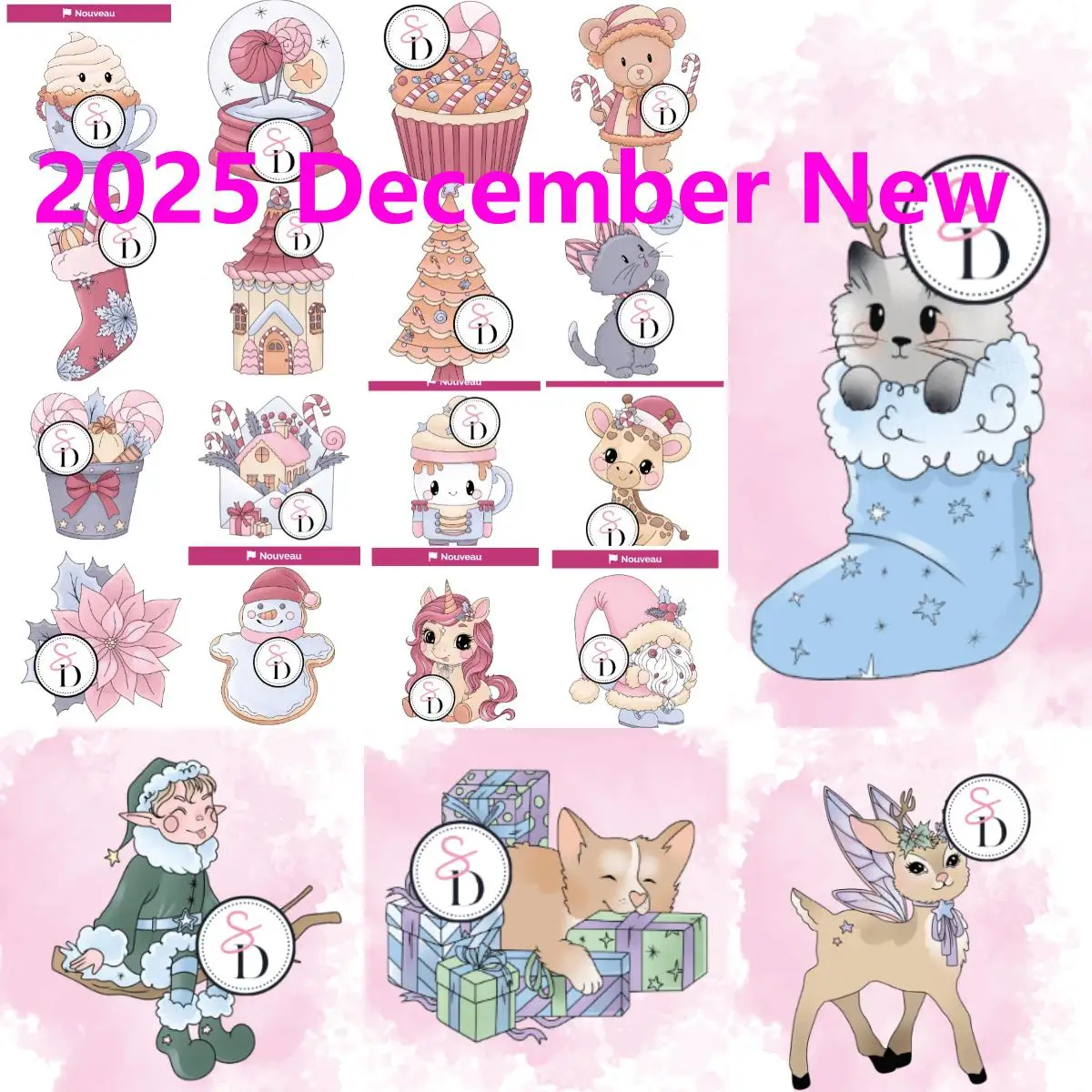 Dekorieren Sie Lutins-Stempel 2025, neue Metall-Stanzformen für Sammelalbum, Tagebuch, Dekoration, Prägevorlage, DIY-Grußkarte, handgefertigt