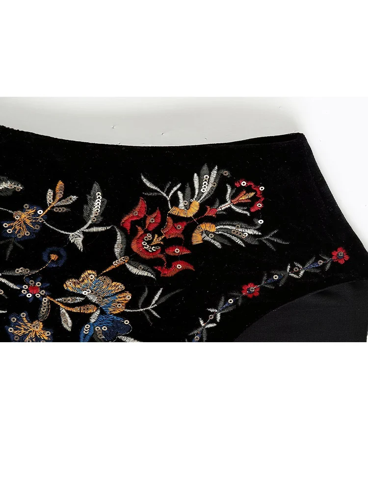 سترة نسائية مطرزة بالزهور من HH سترة صيفية غير رسمية عتيقة Y2k سترة صدرية نسائية أنيقة فضفاضة ملابس خارجية #3