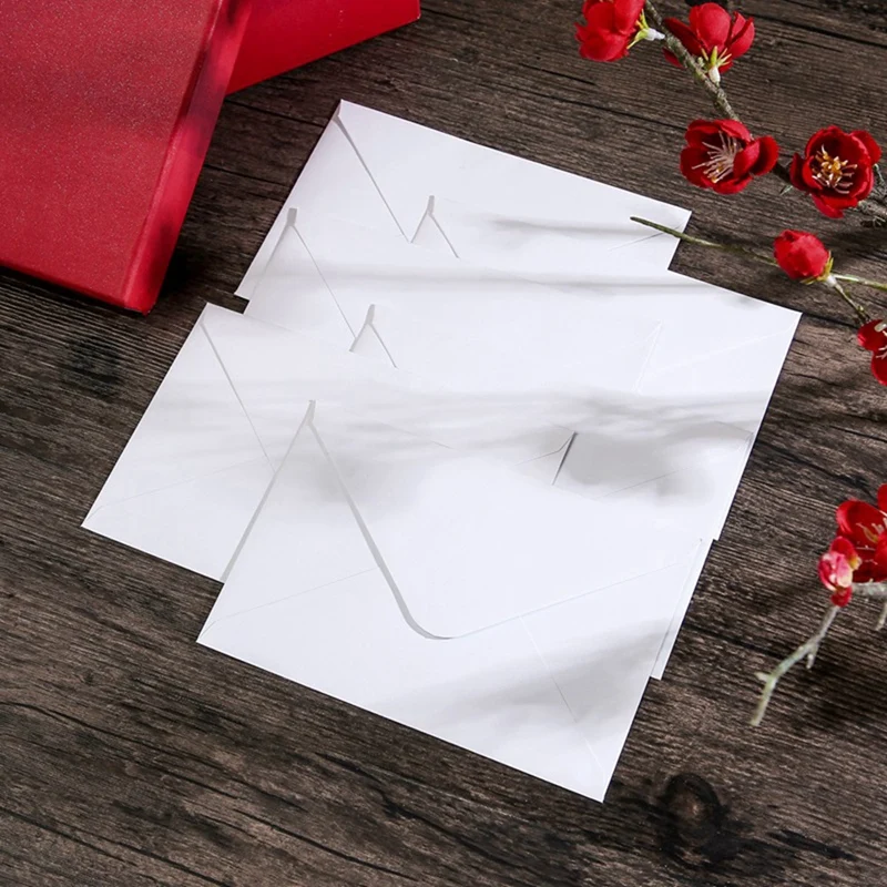 100 Pcs B6 Envelopes Card Storage Envelope For Invitation, Wedding, Announcements, Baby Shower Blank Envelope