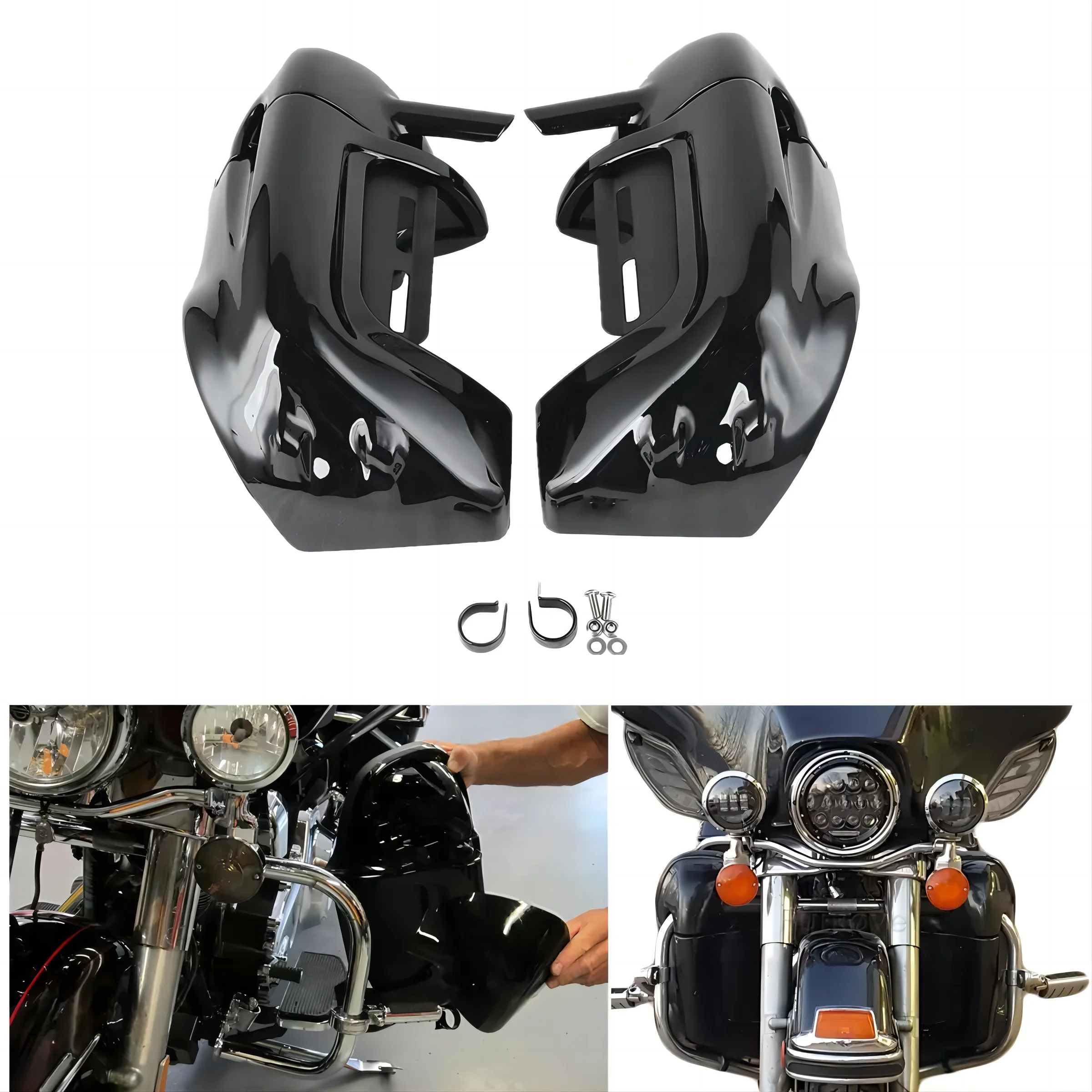 Motorcycle Lower Vented Leg Fairing+6.5