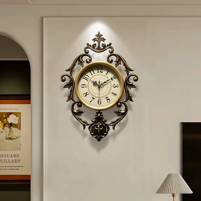

French medieval wall clock with a superior living room feel
