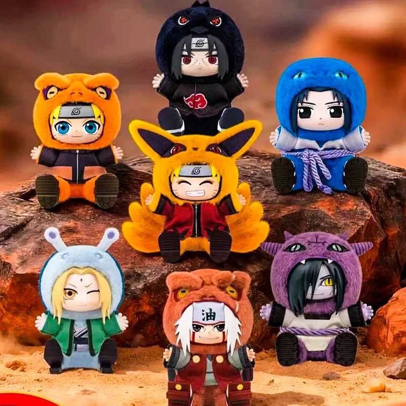 

2026MEWEaki Naruto V2 Blind Box Shippuden Beast Party Pajamars Naruto Kawaii Anime Movable Figure Itachi Uzumaki festival gifts