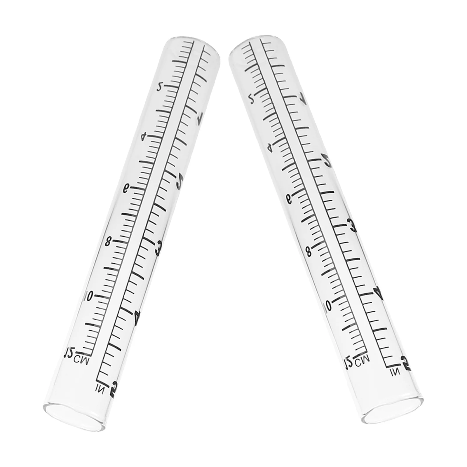 2 шт., 12 см, двухмасштабная трубка для измерения дождя, высокая для точных исследований сбора данных по погоду