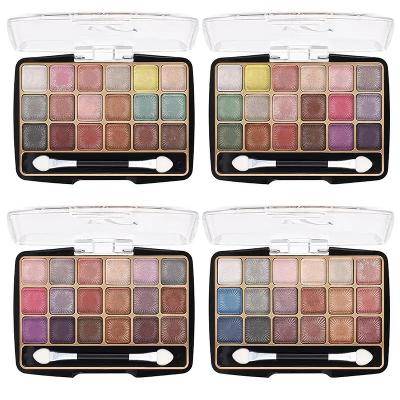 Shimmer Eyeshadow Palette Female Pearlescent Matte Eyeshadow Palette High Color Saturation Eye Makeup Tool For Weddings Parties