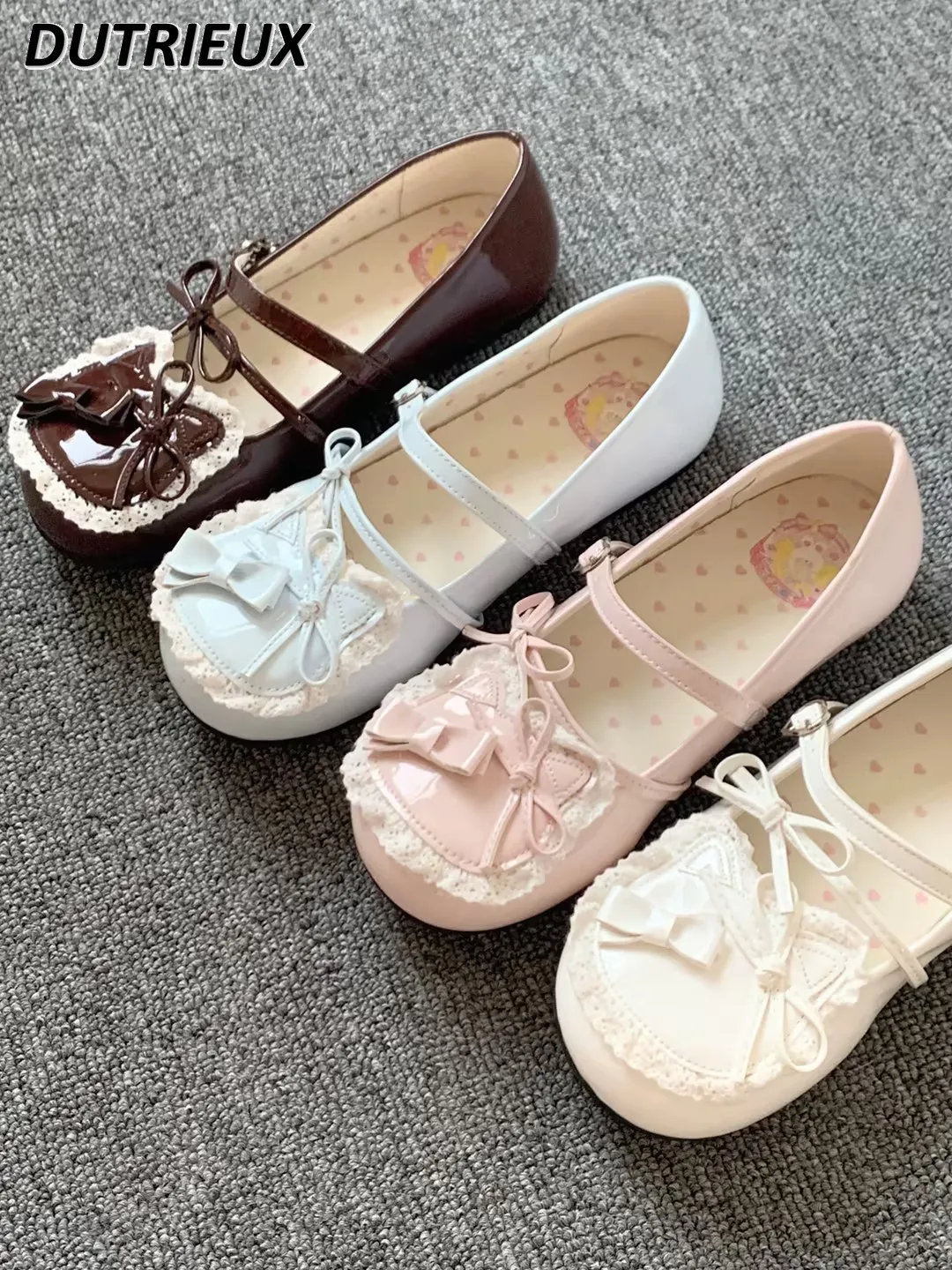 

Sweet Cute Round Head Flat Lolita Women's Shoes Japanese Style Fashion Spring Autumn 2025 New Elegant Casual Mary Janes Flats