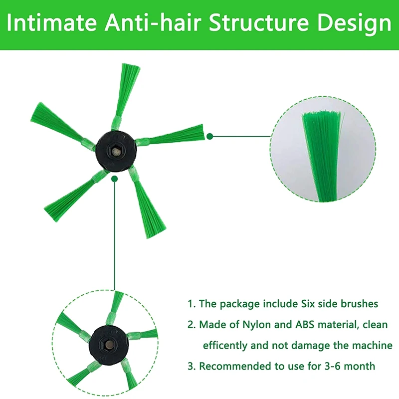 ชุดแปรงกรองด้านข้างสำหรับเครื่องดูดฝุ่นใน VR300 VR200 Vorwerk Kobold อะไหล่ทดแทน