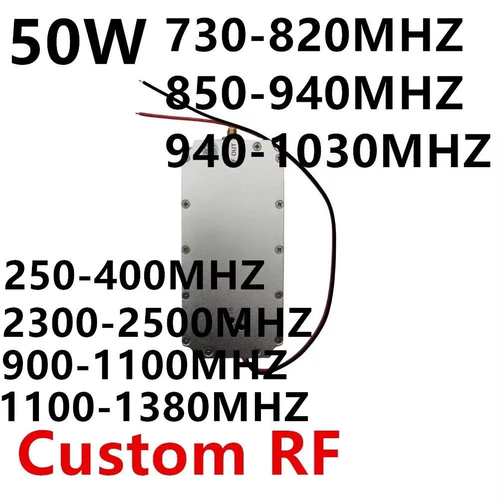 50WCUSTOM RF 730-830MHZ 830-930MHZ930-1030MHZ940-1100MHZ940-1030M730-820M850-940M 1100-1380MHZAmplifier NOISE GENERATOR Module