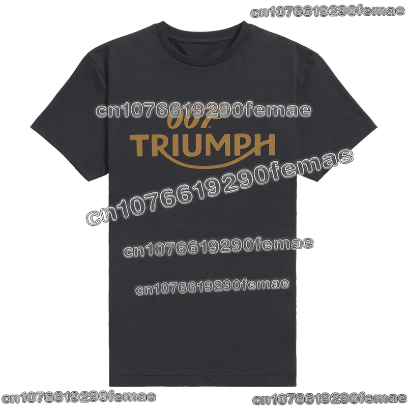 

Triumph мотоциклетная байкерская футболка для фанатов, мужская хлопковая футболка с короткими рукавами, уличная одежда высокого качества, удобная модная повседневная футболка