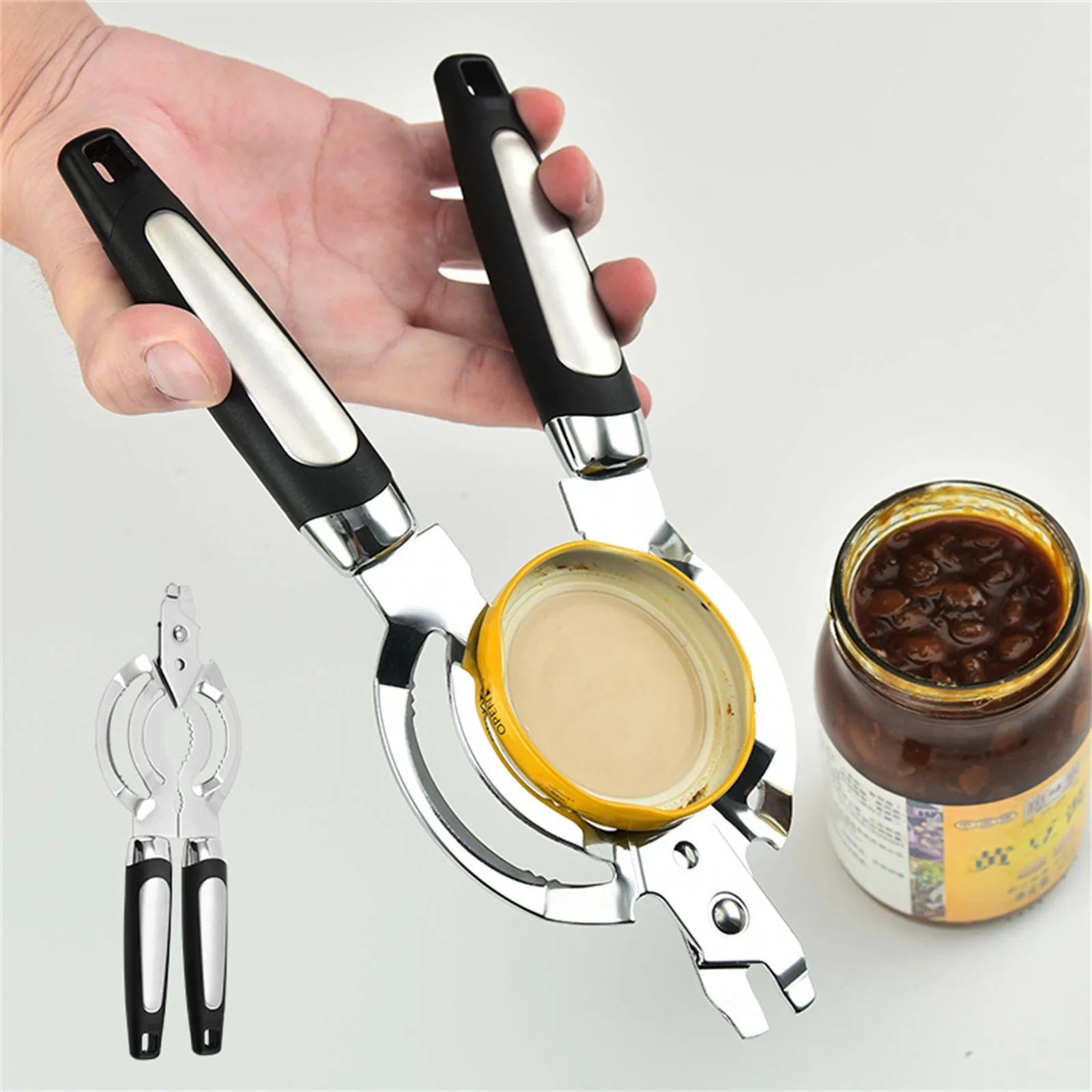 

Stainless Steel Jar Opener Multi Functional Manual Can Opener For Home Kitchen Restaurant Can Opener Manual Bottle Openers