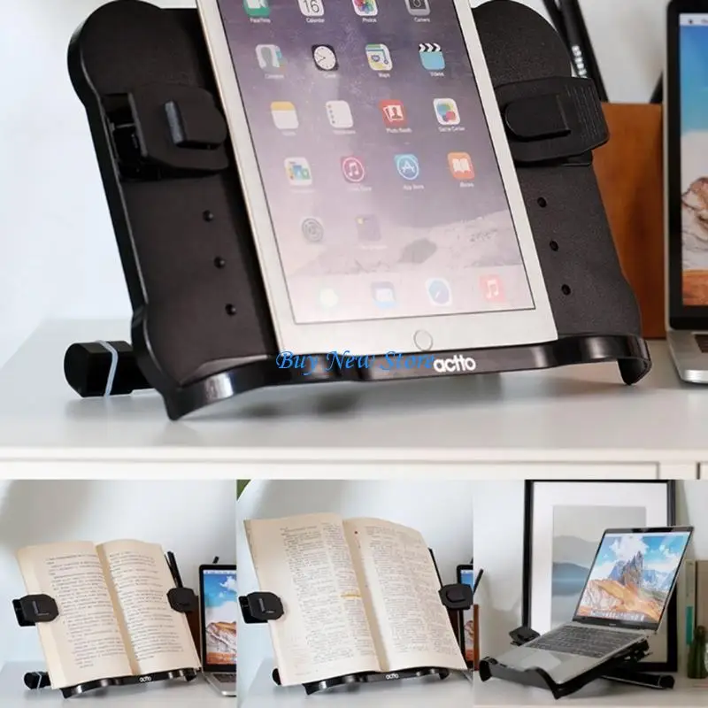 

20CE Tablet Cookbook Home Study Desktop Book Rack Stand Pad Tablets Bracket Universal