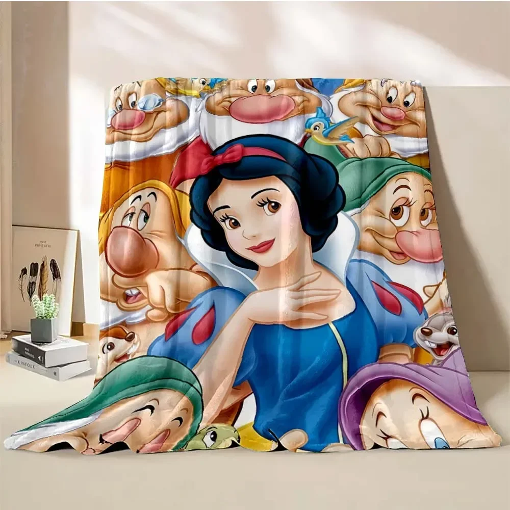 Snow White Princess Blanket 4 Season Soft Fluffy Throw King Size Luxury Throw Kid Adult Sofa Bed Blanket Cover Travel Throw Gift