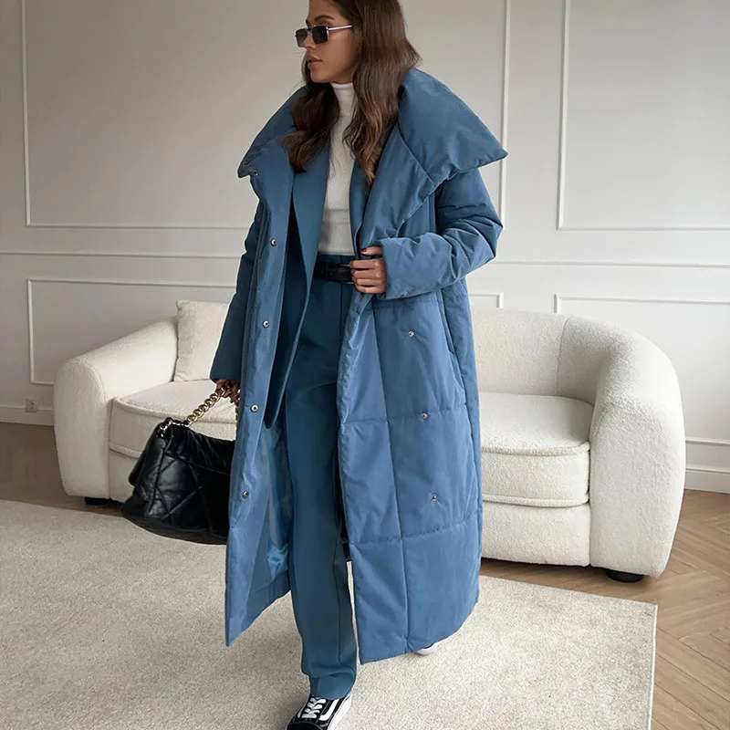

Clothing High-Quality Women Cotton-Padded Jacket Winter Warm 2025 New Casual Elegant Loose Solid Color Women Cotton Jacket H523