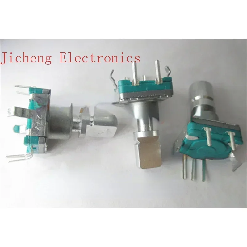 

10 шт. EC11 Японский навигационный переключатель-кнопка, потенциометр с импульсным кодированием для регулировки громкости, 30 положений, длина вала 15 мм.